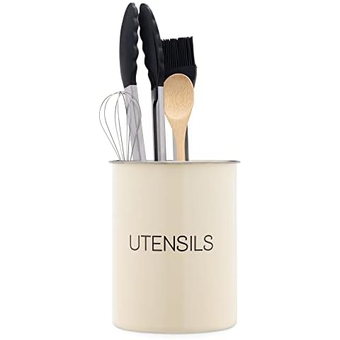 Navaris Bote para Utensilios de Cocina - Soporte de Metal Cover