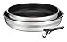 TEFAL INGENIO BY JAMIE OLIVER 3-teiliges Set L95694 | Titanium Excellence Antihaftversiegelung | Thermo-Spot | abnehmbarer Griff | vielseitig | platzsparend | backofenfest | induktionsgeeignet, Silber