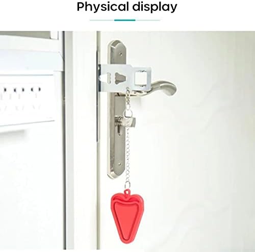 Portable Door Lock,Travel Lock, Add Extra Locks For Additional Safety And Privacy, Solid Heavy Duty Lock Prevent Unauthorized Entry, Perfect For Traveling, AirBNB, Hotel, Home,Apartment (2 - View #5
