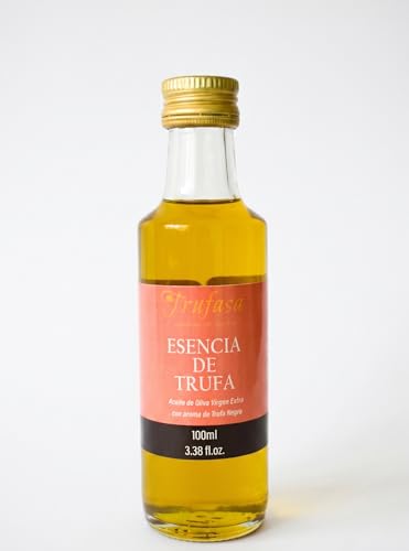 TRUFASA | Aceite de Oliva Virgen Extra con Aroma de Trufa Negra | 100ml | Ideal para dar un Toque Trufado a tus comidas | Para Pastas Risottos Huevos Burratas Carpaccios