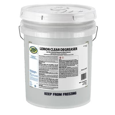Zep Lemon Clear Degreaser - 5 Gallon (1 Unit) 423435 - Low Odor, Industrial Grade, Biodegradable Solvents, Detergents, and Emulsifiers. Easily Dilutes With Water