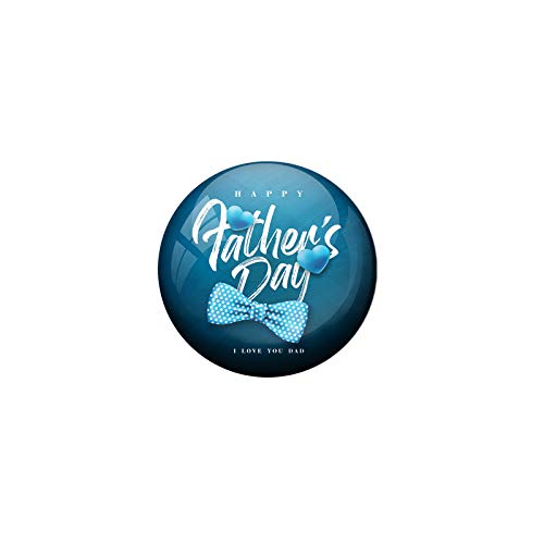 AVI Blue Colour Pin Badges Happy Fathers Day I Love You Dad FD 3 Design Pack of 1 AMZR8001330