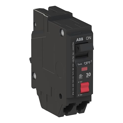 ABB Q-Line® THQL1130PGFT Ground Fault Circuit Breaker • 30 Amp Single-Pole Breaker • GFCI Protection • 120/240 VAC • 10 kAIC Interrupt Rating • Plug-On Neutral Breaker for Load Centers by ABB - Image 3