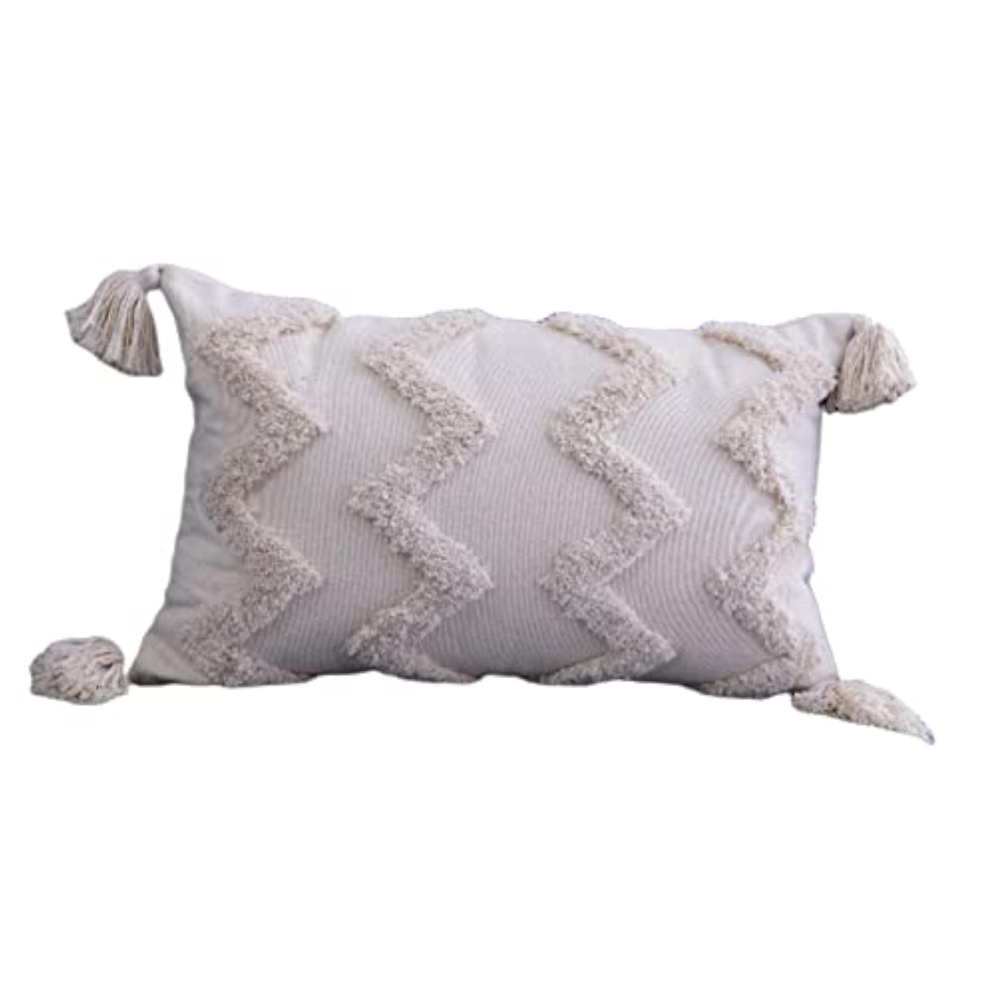 Woven Tufted Cushion Cover for Bed 30x50cm