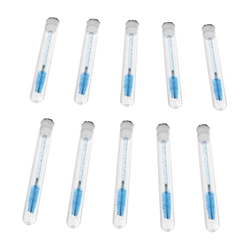 CANIGHT Professional Eyelash Applicator Brush Set 10pcs Eyebrow Brush Tube for Lash Extensions