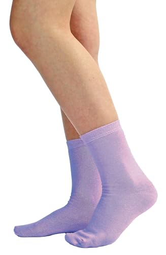 6 Pack Boys Girls Kids Mid Calf Solid Color Thin Cotton Socks3