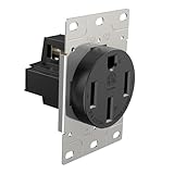NEMA 14-50 Outlet Replacement for Electrical Panels120/240 Volt 50 Amp 4 Prong Receptacle Industrial Grade for RVs, EVs, Dryers, Welders, Oven, Stove, Plasma Cutters, Range ETL Listed