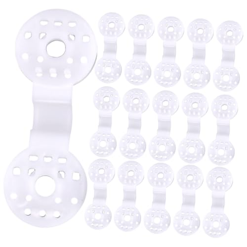 TOBBOMEY 50 Piezas Clips Plástico para Sombra Fijación Doble Reutilizable para Jardín Invernadero y Malla Ocultación Exterior Ligero y Fácil de Usar
