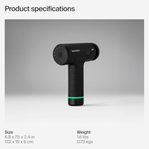 Image of Hyperice Hypervolt Go 3 - Compact Handheld Percussion Massage Gun with QuietGlide Technology | 3 Speeds, Portable Lightweight Design | Helps Relieve Muscle Soreness and Improve Recovery