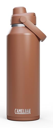 Image of CamelBak Thrive Chug Insulated Stainless Steel Water Bottle, Cold Retention with High Flow Lid for Everyday Hydration and Active Use, 40oz, Sierra Red