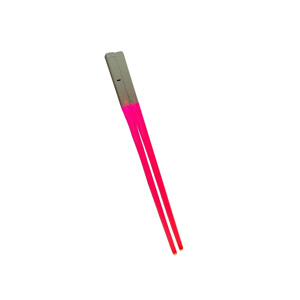 JINGYAN Chopsticks Chopsticks Light Up LED Glowing Chop Sticks Reusable Sushi Lightup Chopstick Set of 50 Pairs(Red)