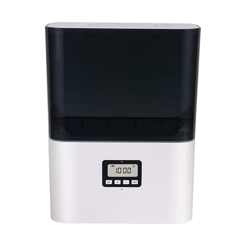 自動給餌器 ペット用 2.3L 小型犬 猫 うさぎ チワワ対応 Wi-Fi対応 スマホ遠隔操作 手動・自動切替可能 タイマー定量給餌 音声録音5秒 両電源対応 お手入れ簡単 (ボタン)