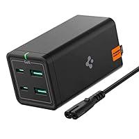 Spigen Caricatore USB C Stazione di Ricarica 120W [GaN Fast] 4 Porte 100W USB-C PD USB-A Compatibile...