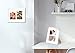 Golden State Art, 8x10 White Photo Wood Collage Frame with Tempered Glass and White Mat Displays (2) 4x6 Pictures