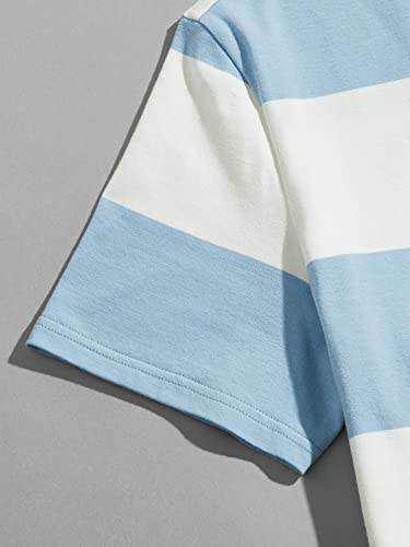 Floerns Men's Color Block Short Sleeve Tshirt Casual Crew Neck Tee Shirt4