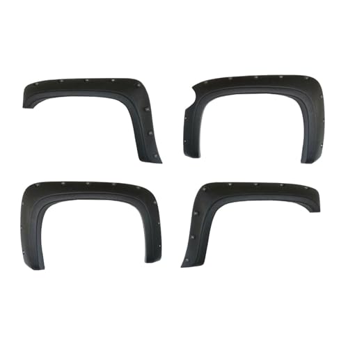 NinGYiYan Pocket Trim and Bolt Textured Wheel Protector Flare for Chevy for Silverado 1500 2007-2013 5'8