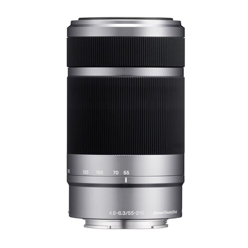 Sony E 55-210mm F4.5-6.3 Lens for Sony E-Mount Cameras (Silver) by Sony - Used condition - US$119.98