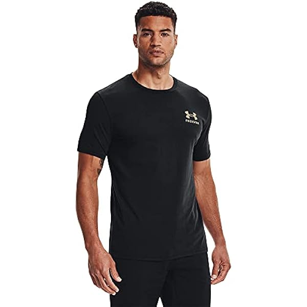 Under Armour Men's New Freedom Flag Camo T-Shirt , Black (001)/Desert Sand , Small