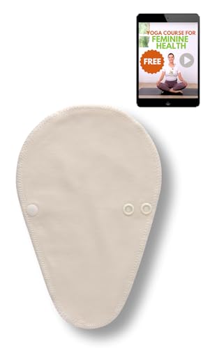 Image of Organic Cotton Reusable Panty Liner for Women & Teens (Tanga, Single); High-Temp Washable Cloth Liner Made in EU; Stay Fresh & Dry, for Daily Vaginal Discharge Only; 100% Breathable (no PUL /TPU)