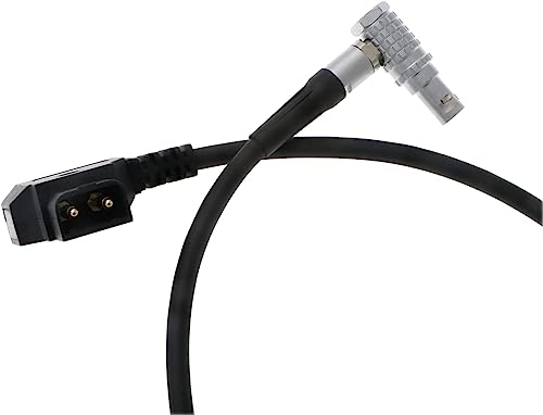 Cable de alimentación de 2 pines para Teradek Bond ARRI macho en ángulo recto 3