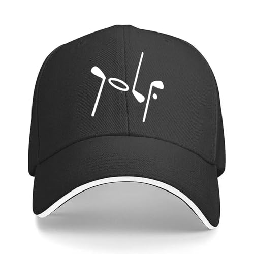 Casquette de sport décontractée MAKEFGE imprimée avec logo de club de golf pour l’extérieur