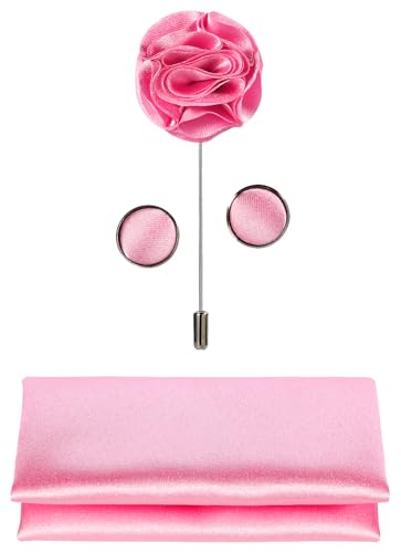 Image of Tie G .5pcs Tie set in a gift box : Tie sets : Solid color Neck tie,Satin Bow tie,Pocket Square, Lapel, Cuffs link