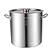 Garnek magazynowy, 15-80 l, komercyjny/domowy, wiadro do zupy ze stali nierdzewnej, wiadro do duszonego garnka/wiadro do przechowywania oleju z pokrywką do kuchenki gazowej/kuchenki indukcyjnej (r