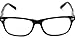 The Manhattan Bifocal Reader Reading Glasses, Rectangle Style Eyeglasses for Men and Women + 1.00 Black