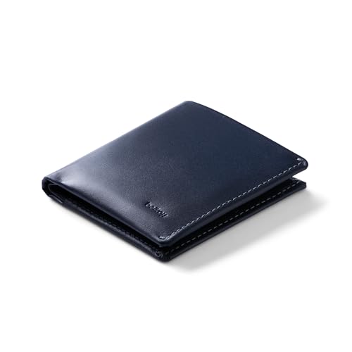 Bellroy Note Sleeve – dünne Lederbörse, optional RFID-Schutz (max. 11 Karten und Scheine) - Navy