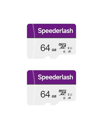 Speederlash - �}�C�N��SDXC�������[�J�[�h2���p�b�N + �A�_�v�^�[�t��TF�J���� �ő�90MB/�b�̓ǂݎ�葬�x 4K UHD�����5K�r�f�I�Ή� U1 V30 A1��i �h��