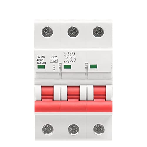 Mini disyuntor de 3 polos curva C para cortes simultáneos a 220V 2