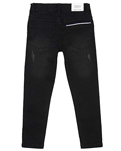 3 Pommes Boy's Denim Pants with Distressed Details, Sizes 4-122