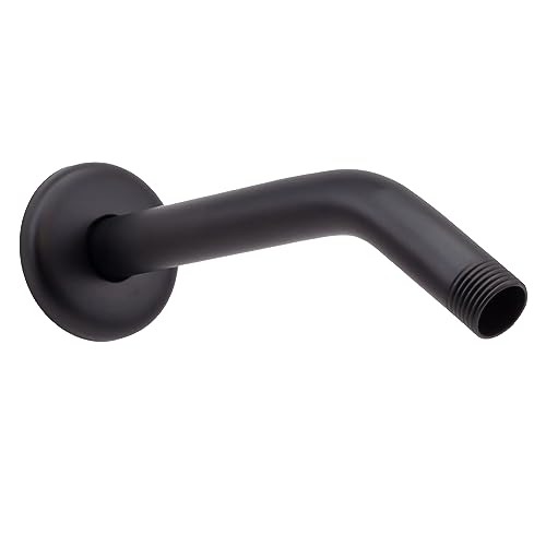 1/2" IPS x 8" Shower Arm, Matte Black - Westbrass D301-1-62