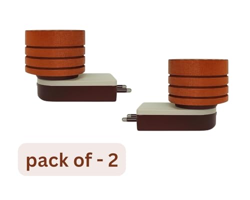 Image of (Pack of 2) Premium Wooden Camphor Burner /Essential Oil Diffuser /Electric Diffuser for Fragrance /Kapur Dani for Pooja, Meditation, Kappor Stand for Home, Office