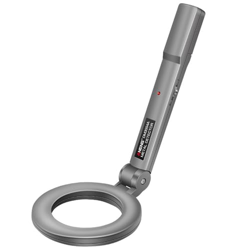 Detector de Metales de Mano Altamente Sensible Detector de Oro Plegable de 180 ° con luz roja y detectores de Metal portátiles con batería precisos para la batería para el Aeropuerto de la césped B