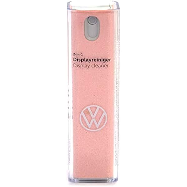 Volkswagen 000096311ADL19 preparat do czyszczenia wyświetlacza 2 w 1 etui z mikrofibry, ekran dotykowy, różowy