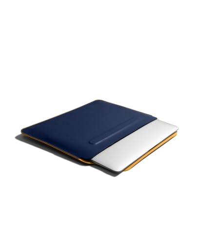 Image of DailyObjects Space Blue-Mustard SnapOn Envelope Sleeve For Macbook Pro 35.56cm (14 inch)
