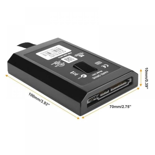 AARONMEI Compatible avec console Xbox 360 Slim/360 E – Disque dur interne de rechange (60 Go à 500 Go) pour une capacité de stockage améliorée (60 Go) – vue 4