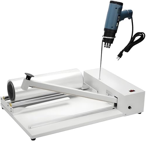 Heat Sealer and Shrink Wrap Machine with Adjustable Temperature for Thick Film, PE, and POF Film Packaging