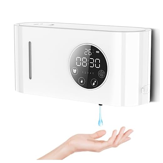 MerKioo Soap Dispenser Automatic - Touchless Hand Sanitizer Dispenser with IR Sensor USB Rechargeable Electric Liquid Soap Dispenser Adjustable Waterproof 500 ML for Kitchen Bathroom Toilet