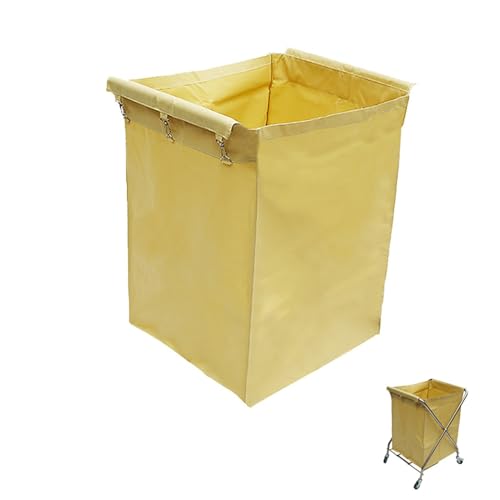 Bolsas de almacenamiento para carrito de lavandería con forro impermeable desmontable y gancho para carrito plegable, bolsas de repuesto de grado comercial