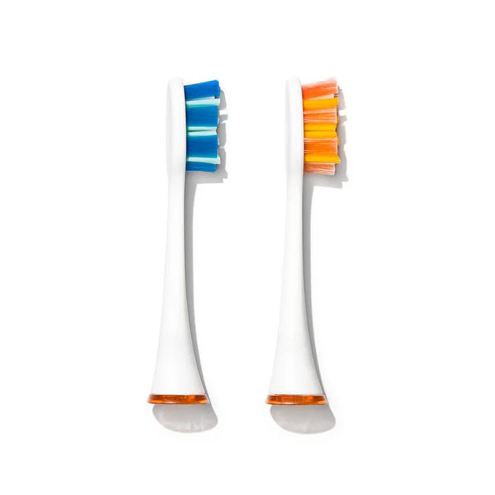Ollie XClean - Cabezales de cepillo de repuesto, tamaño extragrande, patrón de cerdas entrecruzadas, se adapta a todos los modelos de cepillo de dientes Ollie (2 unidades), color blanco