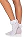Leg Avenue Womens Ruffle and Satin Bow Anklet Socks, O/S, White
