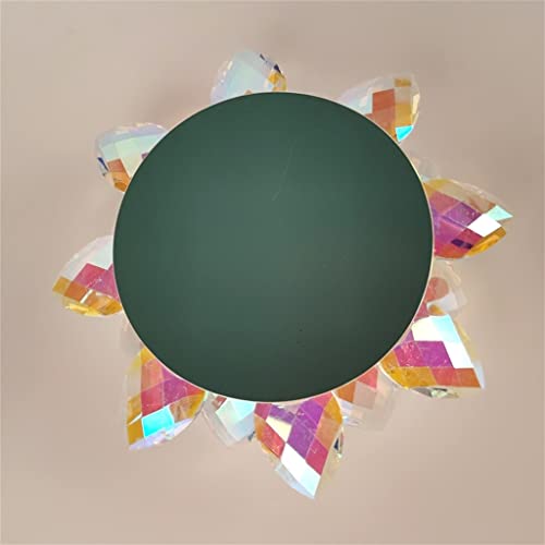 Zsedp Crystal Candle Holder Glass Flower Candle Tea Light Holder Candlestick Home Decoration Gift (Color : Black-Jojo's Bizarre Adventure1, Size : 18Cm) #TOP4