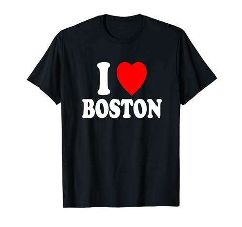 I Heart (Love) Boston Voyage Vacances Tourisme Massachusetts T-Shirt