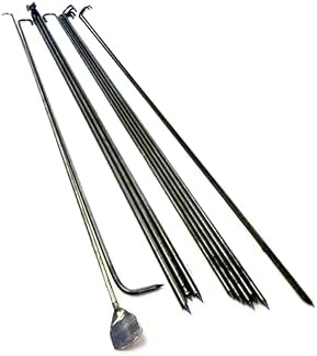 Tandoor Skewers Stainless Steel Sheeks Kebab Seekhs Pack 12pcs Set Tandoori Naan Clay Oven Accessory