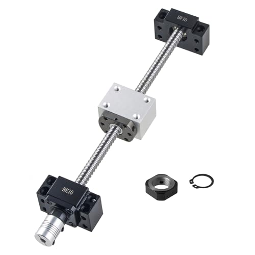SFU1204 Vis à Billes 500 mm pour guidage linéaire et table coulissante avec écrou de raccord