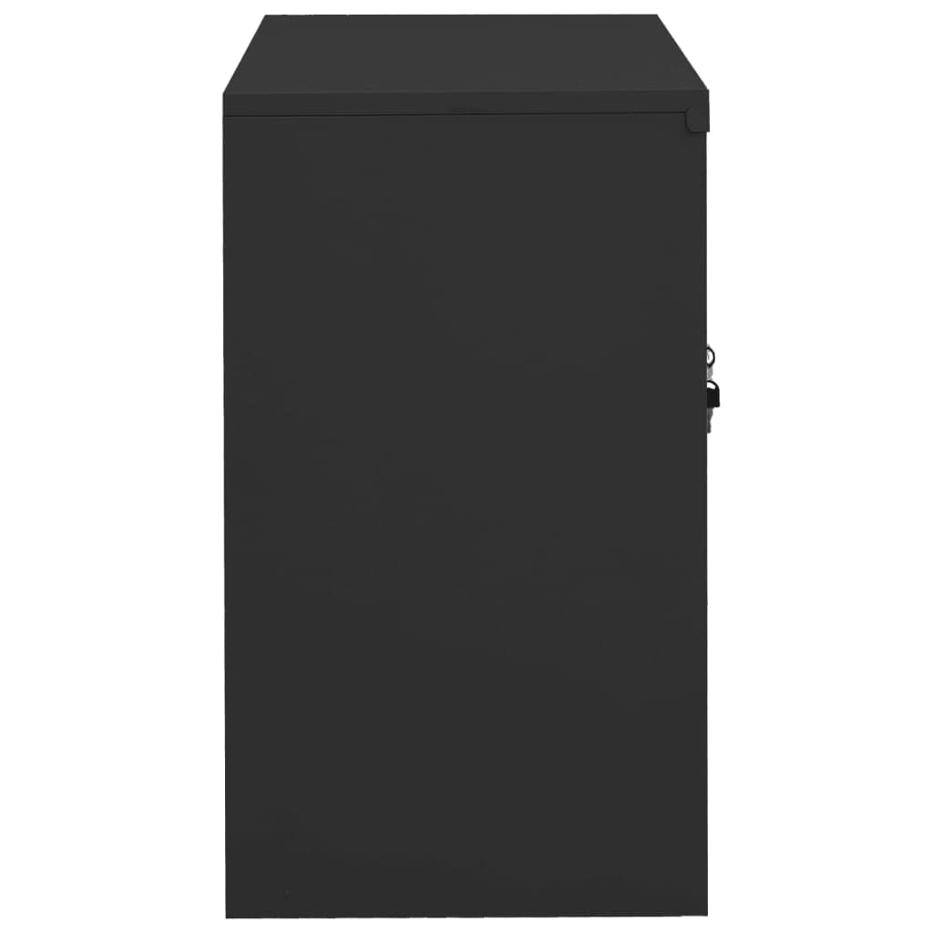 Armadio multiuso Armadio per corridoi Armadio da ingressoArmadio per Ufficio Antracite 90x40x70 cm in Acciaio Adatto a soggiorno, ufficio