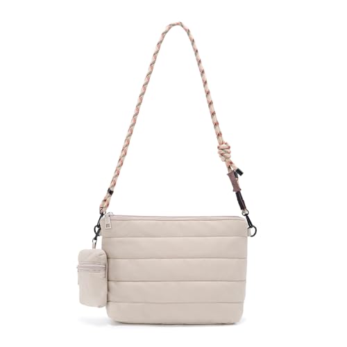 Image of ACUARIO Crossbody Bags for Women - Puffy Tote Bag Purse for Work, Travel, Shoulder Handbag with Small Wallet