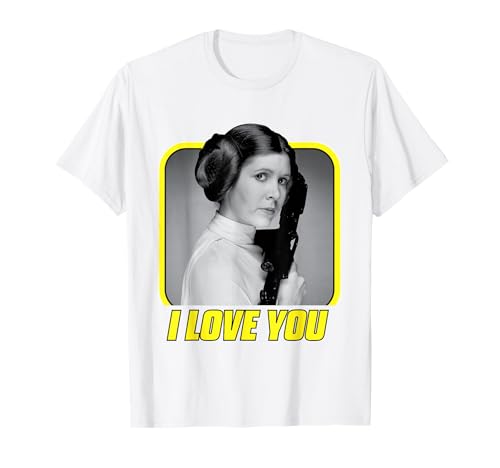 Star Wars Princess Leia I Love You Valentine's Day T-Shirt T-Shirt